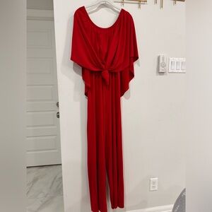 NWT Boston Proper, off the shoulder red jumpsuit , size XS- S